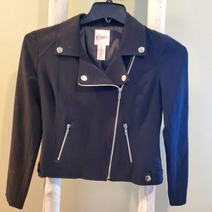 Candies Coat. Black Size Small, Lighter Weight. New With Tags.